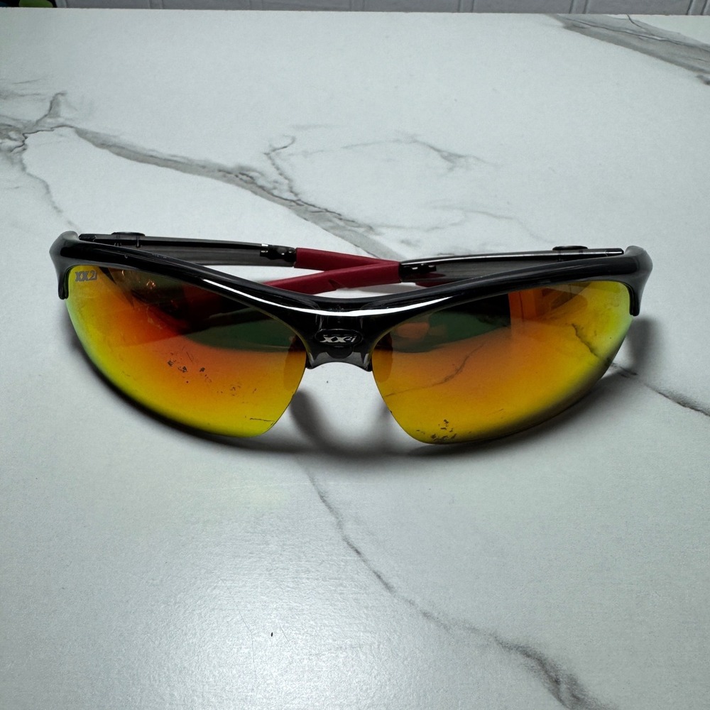 XX2i Optics France1 Sport Sunglasses Smoke Red Orange Mirror‎ Lens Cycling
